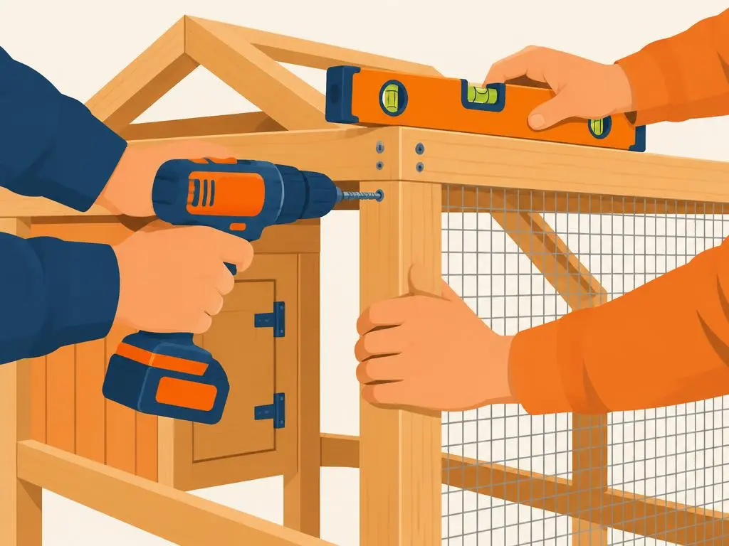Builder working on a BuildCliq structure