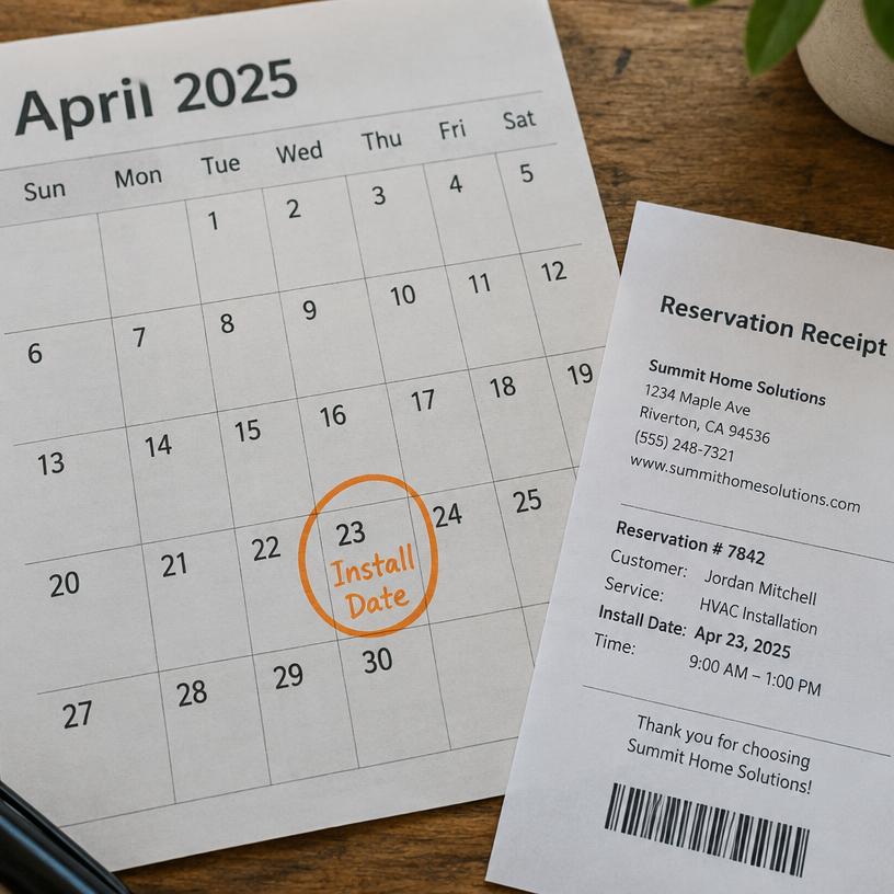 RESERVE and Get Install Dates Secured!